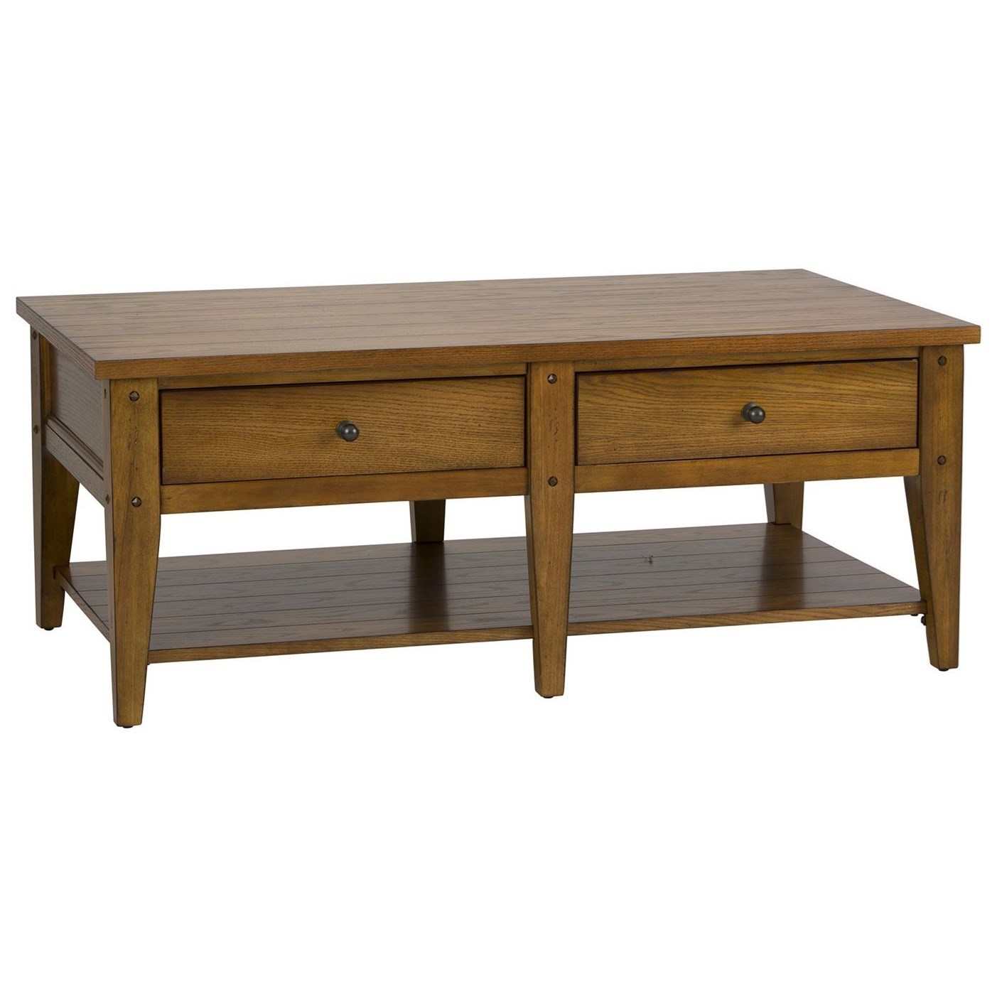 Liberty Furniture Lake House 110OT1010 2Drawer Cocktail Table Home